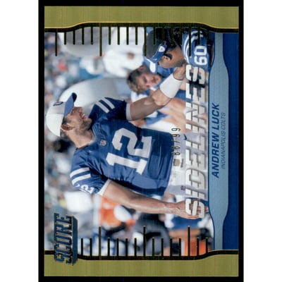 2016 Score Sidelines Jumbo Gold #7 Andrew Luck