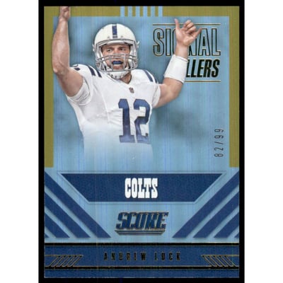 2016 Score Signal Callers Jumbo Gold #10 Andrew Luck