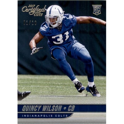2017 Certified Cuts Gold #166 Quincy Wilson