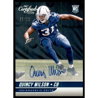 2017 Certified Cuts Rookie Scripts Silver #166 Quincy Wilson