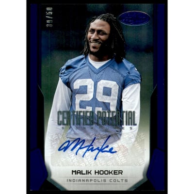 2017 Certified Potential Signatures Mirror Blue #11 Malik Hooker