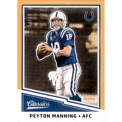 2017 Classics Timeless Tributes Gold #187 Peyton Manning