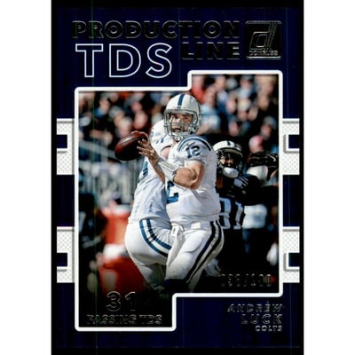 2017 Donruss Production Line Touchdowns Holo #5 Andrew Luck