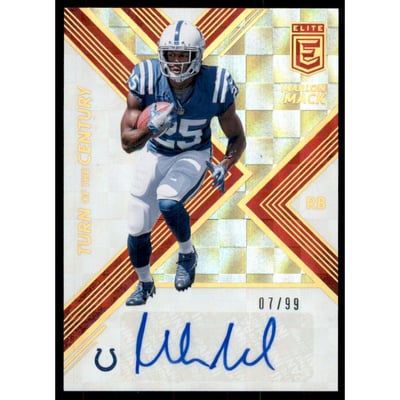 2017 Elite Turn of the Century Autographs Red #21 Marlon Mack/99