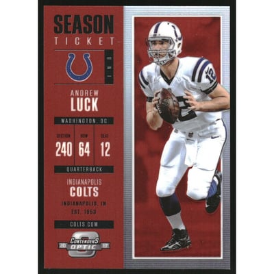 2017 Panini Contenders Optic Red #16 Andrew Luck