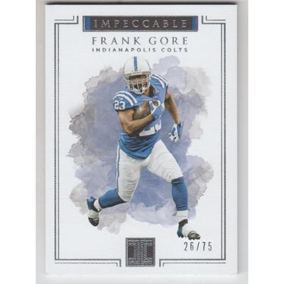 2017 Panini Impeccable #17 Frank Gore