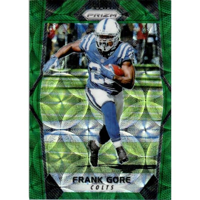 2017 Panini Prizm Prizms Green Scope #9 Frank Gore