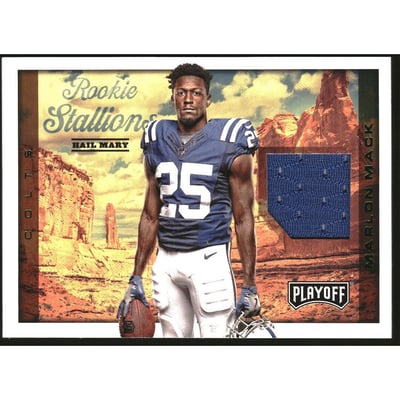 2017 Playoff Rookie Stallions Jerseys Hail Mary #38 Marlon Mack