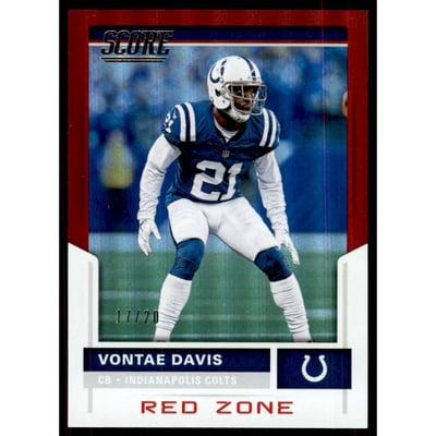 2017 Score Red Zone #133 Vontae Davis
