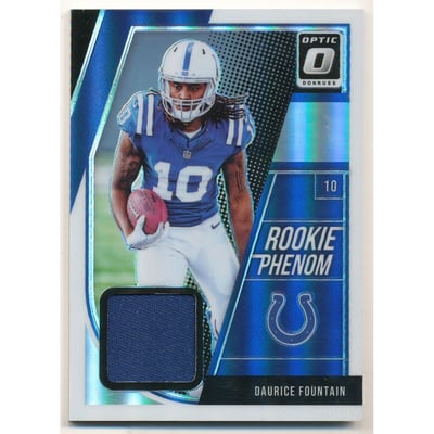 2018 Donruss Optic Rookie Phenoms Jerseys Prime #29 Daurice Fountain