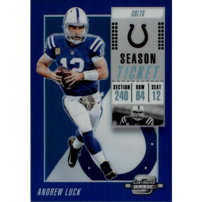 2018 Panini Contenders Optic Blue #55 Andrew Luck