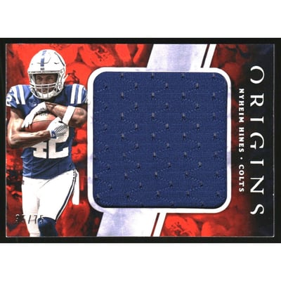 2018 Panini Origins Rookie Jumbo Jerseys Orange #RJJ19 Nyheim Hines