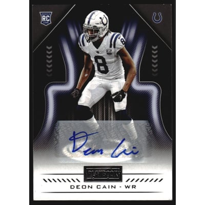 2018 Panini Playbook Rookie Signatures #133 Deon Cain