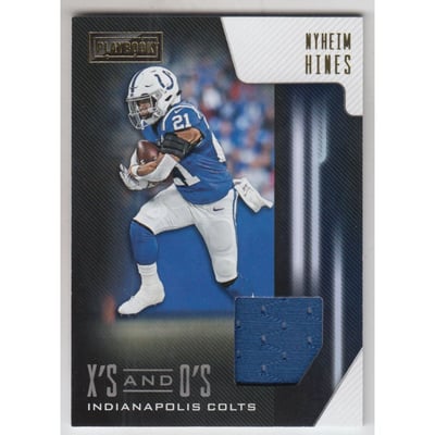 2018 Panini Playbook X's and O's Jerseys #26 Nyheim Hines