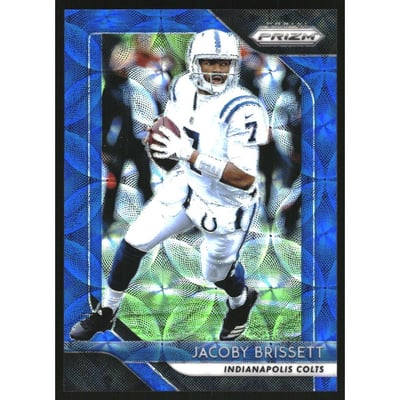 2018 Panini Prizm Prizms Blue Scope #115 Jacoby Brissett