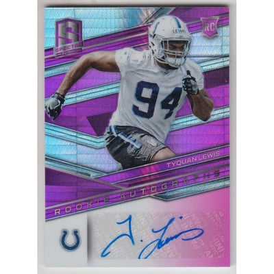 2018 Panini Spectra Neon Pink #193 Tyquan Lewis AU