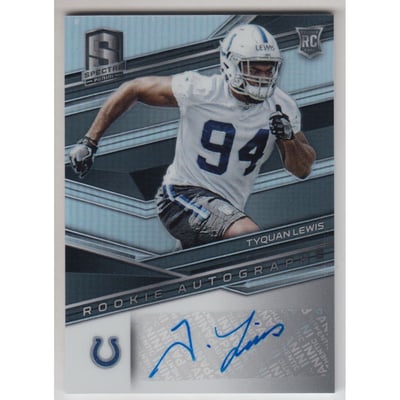 2018 Panini Spectra #193 Tyquan Lewis AU RC