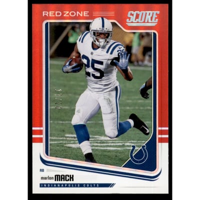 2018 Score Red Zone #136 Marlon Mack