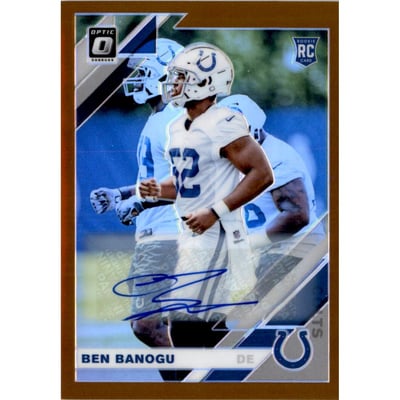 2019 Donruss Optic Rookies Autographs Bronze #124 Ben Banogu