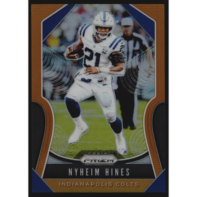 2019 Panini Prizm Prizms Orange #147 Nyheim Hines