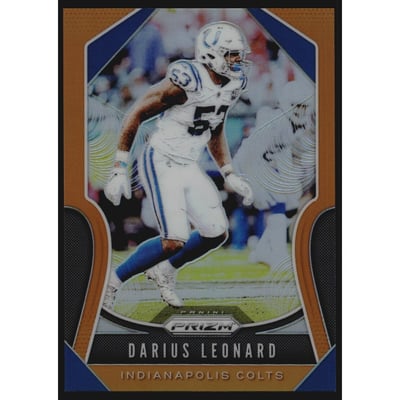 2019 Panini Prizm Prizms Orange #148 Darius Leonard