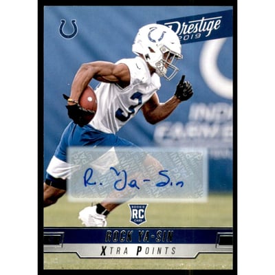 2019 Prestige Xtra Points Signatures #250 Rock Ya-Sin