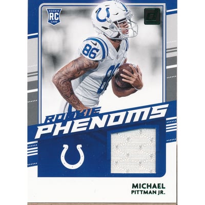 2020 Donruss Rookie Phenom Jerseys Green #22 Michael Pittman Jr.