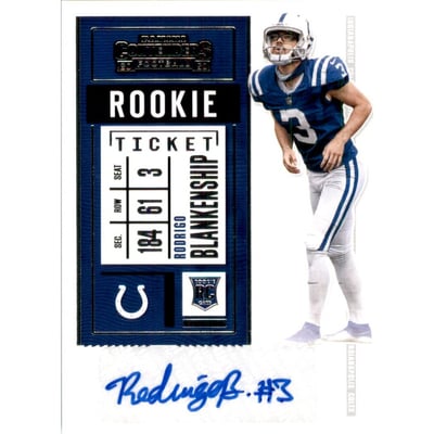 2020 Panini Contenders #227 Rodrigo Blankenship AU RC