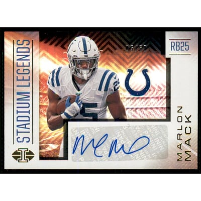 2020 Panini Illusions Stadium Legends Autographs #24 Marlon Mack/50