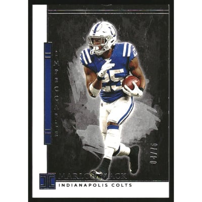 2020 Panini Impeccable #44 Marlon Mack