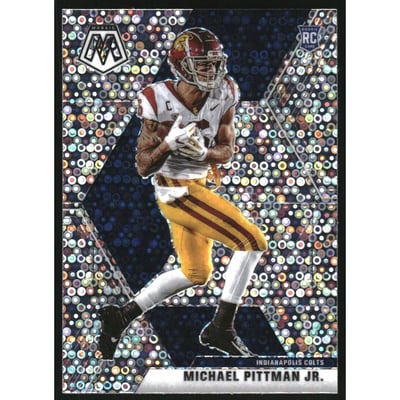 2020 Panini Mosaic Rookie Variations No Huddle #214 Michael Pittman Jr.