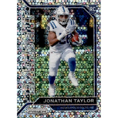 2020 Panini Prizm Emergent Prizms No Huddle #4 Jonathan Taylor