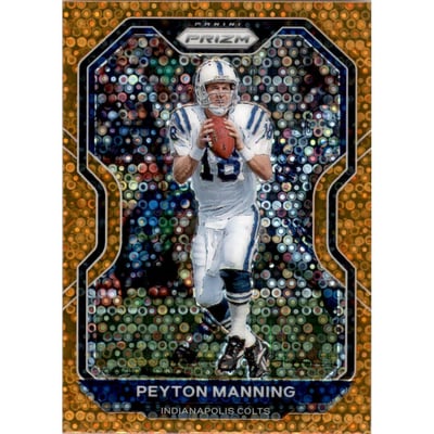 2020 Panini Prizm Prizms Orange Disco #91 Peyton Manning