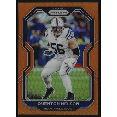 2020 Panini Prizm Prizms Orange #88 Quenton Nelson