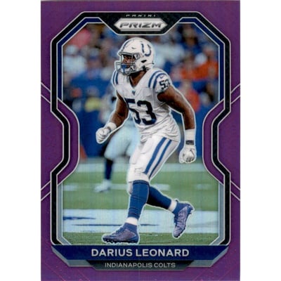 2020 Panini Prizm Prizms Purple #89 Darius Leonard