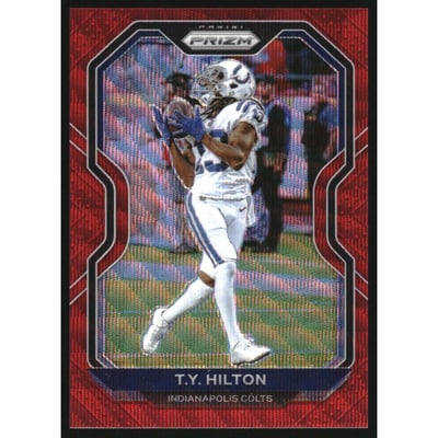 2020 Panini Prizm Prizms Red Wave #83 T.Y. Hilton