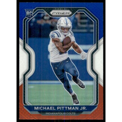 2020 Panini Prizm Prizms Red White and Blue #333 Michael Pittman Jr.