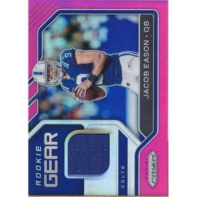 2020 Panini Prizm Rookie Gear Pink #13 Jacob Eason