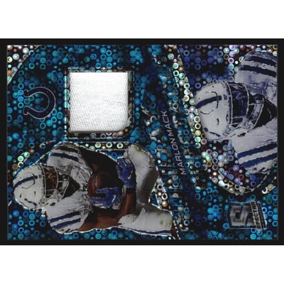 2020 Panini Spectra Sunday Spectacle Materials Neon Blue #10 Marlon Mack