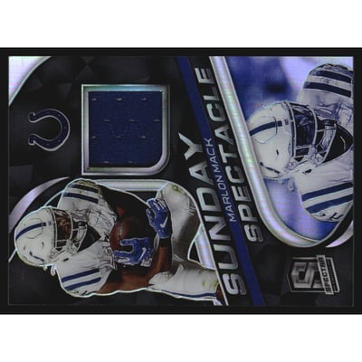 2020 Panini Spectra Sunday Spectacle Materials #10 Marlon Mack