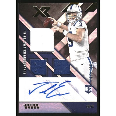 2020 Panini XR #216 Jacob Eason JSY AU/149