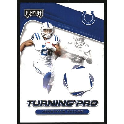 2020 Playoff Turning Pro Memorabilia #16 Jonathan Taylor