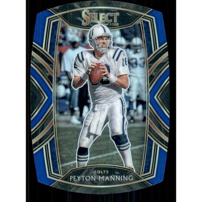 2020 Select Prizm Blue Die Cut #231 Peyton Manning