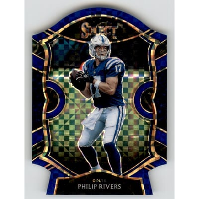 2020 Select Prizm Blue Die Cut #30 Philip Rivers