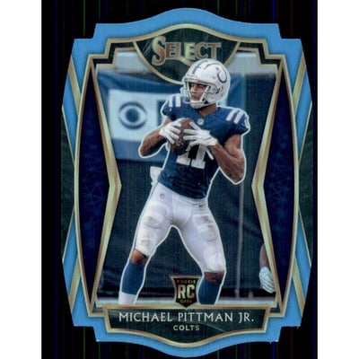 2020 Select Prizm Light Blue Die Cut #162 Michael Pittman Jr.