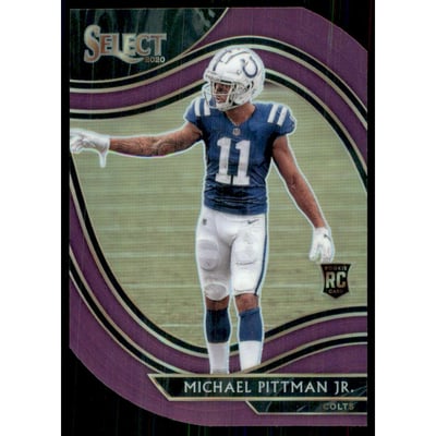 2020 Select Prizm Purple Die Cut #362 Michael Pittman Jr.