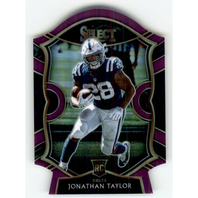2020 Select Prizm Purple Die Cut #53 Jonathan Taylor