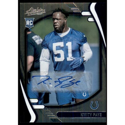 2021 Absolute Signature Rookies #150 Kwity Paye