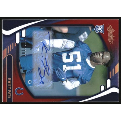 2021 Absolute Signature Rookies Spectrum Red #150 Kwity Paye/100
