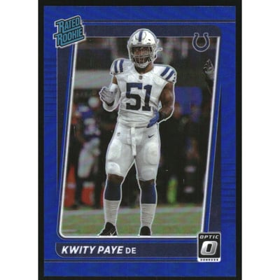 2021 Donruss Optic Blue #248 Kwity Paye RR